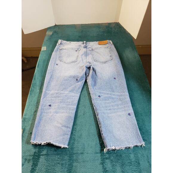 Lucky Brand Jeans Sz 10 Womens Blue Stretch Pants Ladies Mid Rise Boyfriend - Picture 11 of 14